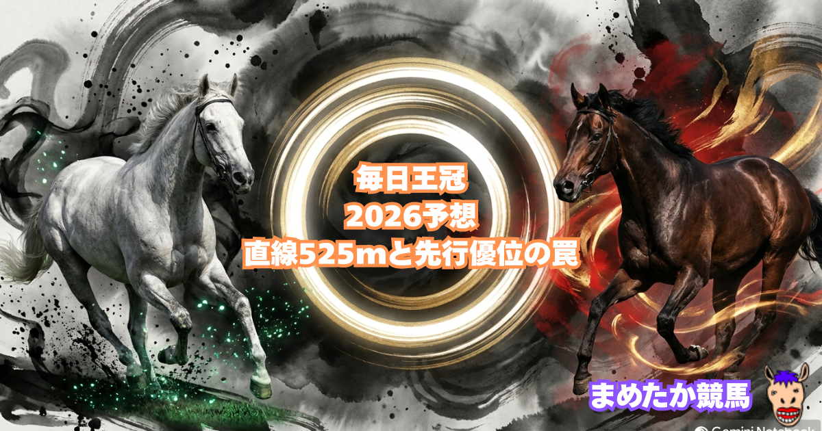 毎日王冠2026予想｜直線525mと先行優位の罠