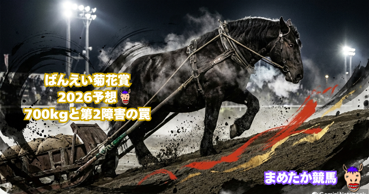 ばんえい菊花賞2026予想｜700kgと第2障害の罠