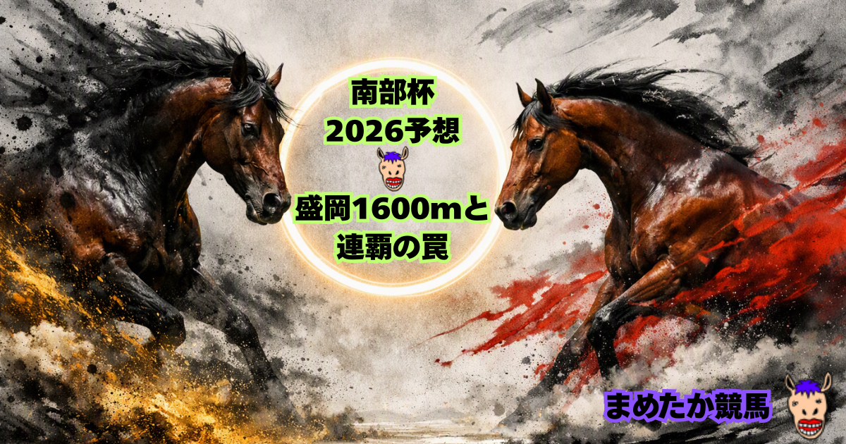 南部杯2026予想｜盛岡1600mと連覇の罠
