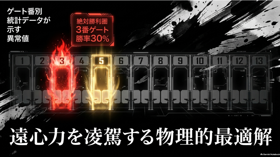 BCダートマイル2026予想スライド3 過去10年枠順データ(3番・5番ゲートの圧倒的優位性と8枠外枠の苦戦傾向)