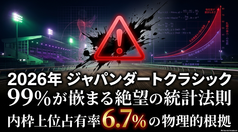 第28回 ジャパンダートクラシック（JpnI） 99%が勘違いしている統計の罠と物理的根拠 大井ダート2000m